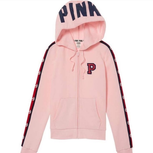 PINK Victoria's Secret Tops - ❌SOLD❌VS PINK Perfect Full Zip Hoodie